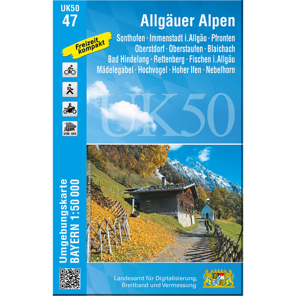 ALLGÄUER ALPEN 1:50 000 (UK50-47) Ansicht 1