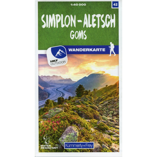 SIMPLON - ALETSCH GOMS 42 WANDERKARTE 1:40 000 Ansicht 1