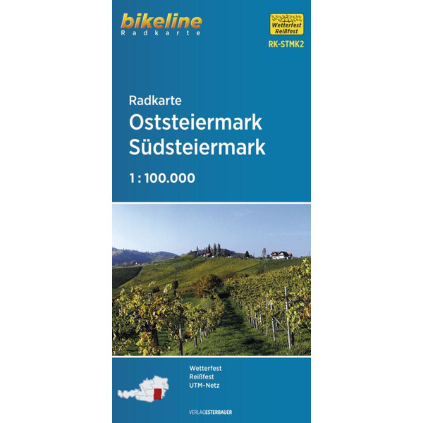 RADKARTE OSTSTEIERMARK, SÜDSTEIERMARK 1:100.000 - Fahrradkarte Ansicht 1