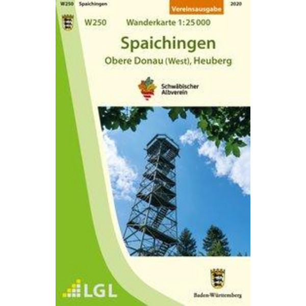 SPAICHINGEN - OBERE DONAU (WEST), HEUBERG. WANDERKARTE 1:25. Ansicht 1