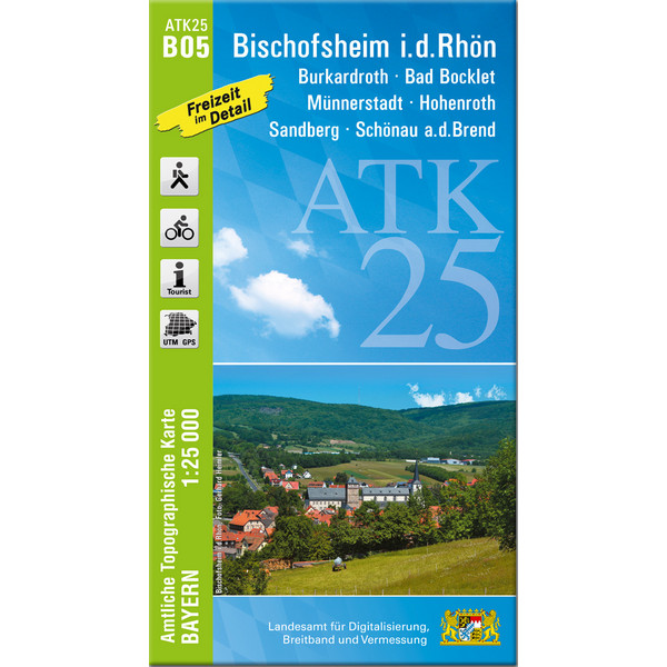 BISCHOFSHEIM I.D.RHÖN 1:25 000 - Wanderkarte Ansicht 1
