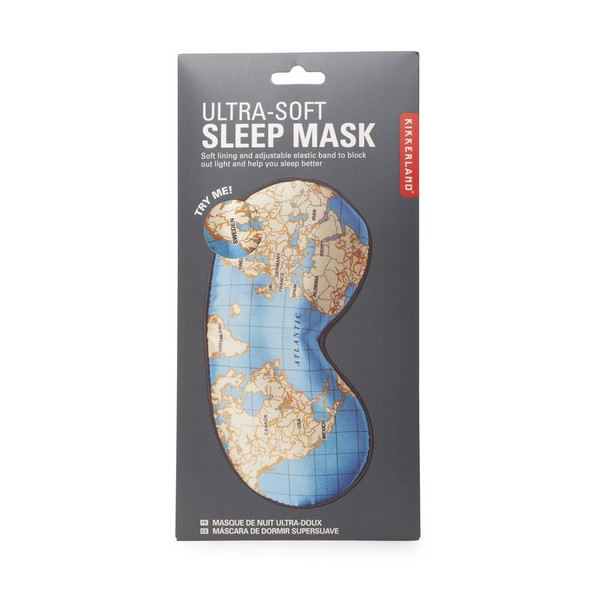 Kikkerland MAPS ULTRA SOFT SLEEP MASK - Schlafbrille Ansicht 3
