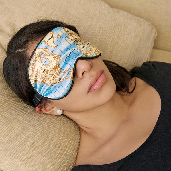 Kikkerland MAPS ULTRA SOFT SLEEP MASK - Schlafbrille Ansicht 2