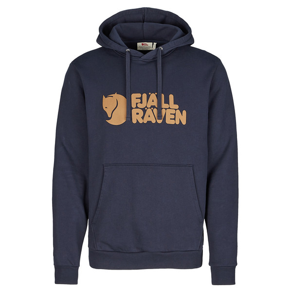 FJÄLLRÄVEN LOGO HOODIE M Herren - Hoodie-DARK NAVY