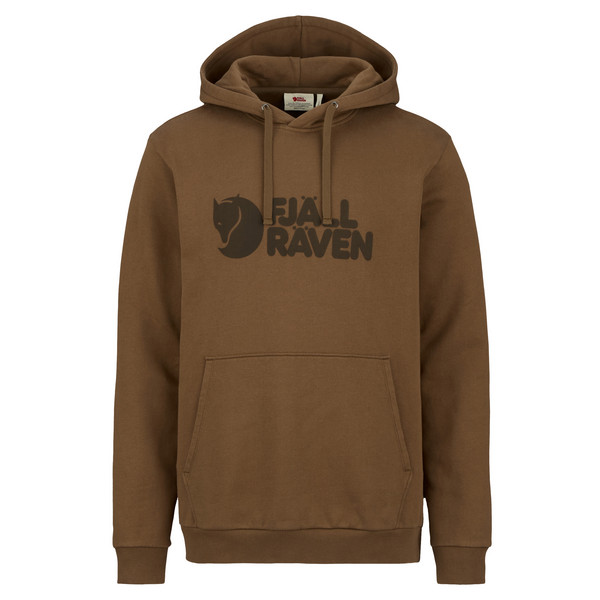 FJÄLLRÄVEN LOGO HOODIE M Herren - Hoodie-WOOD BROWN