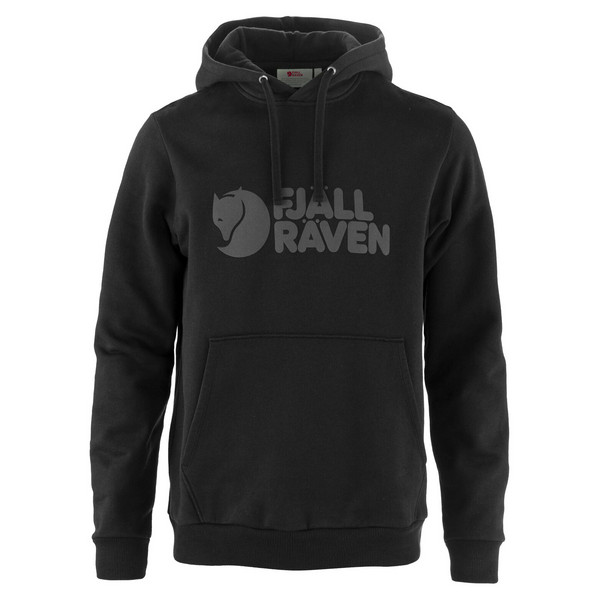 FJÄLLRÄVEN LOGO HOODIE M Herren - Hoodie-BLACK