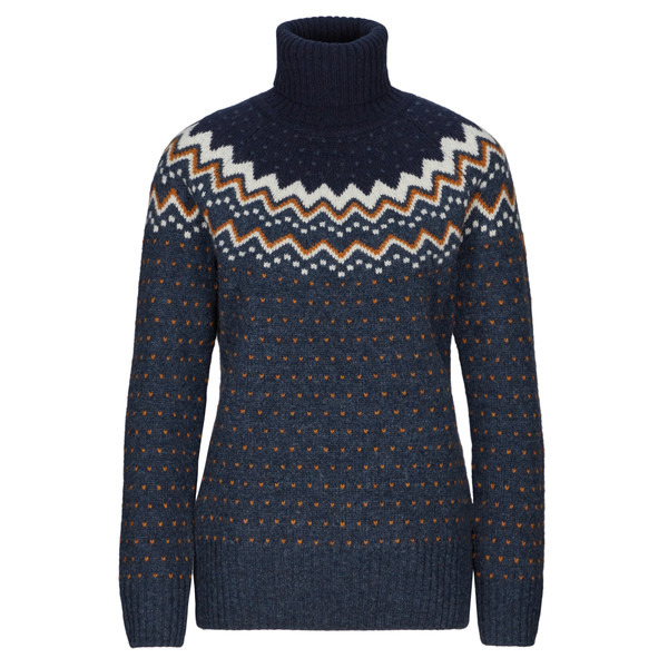 ÖVIK KNIT ROLLER NECK W Damen - Wollpullover-NAVY-DARK NAVY