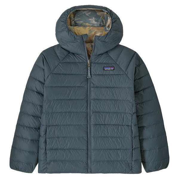 K'S REVERSIBLE DOWN SWEATER HOODY Kinder - Daunenjacke-SUMMIT BLUE