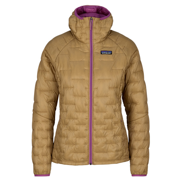 W'S MICRO PUFF HOODY Damen - Isolationsjacke-BOBCAT BROWN