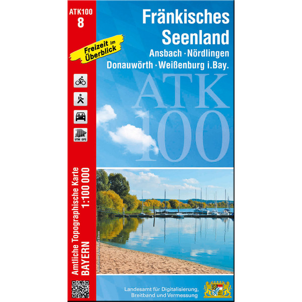 FRÄNKISCHES SEENLAND 1:100 000 - Wanderkarte Ansicht 1