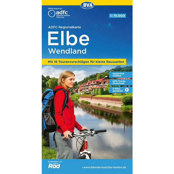 ADFC REGIONALKARTE ELBE WENDLAND MIT TOURENVORSCHLÄGEN - Fahrradkarte Ansicht 1