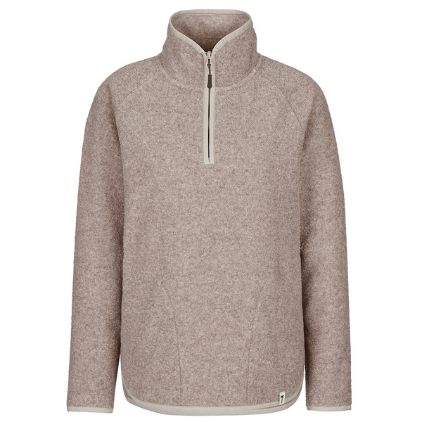 REILA KNITTED FLEECE HALFZIP Damen - Wollpullover-CORIANDER