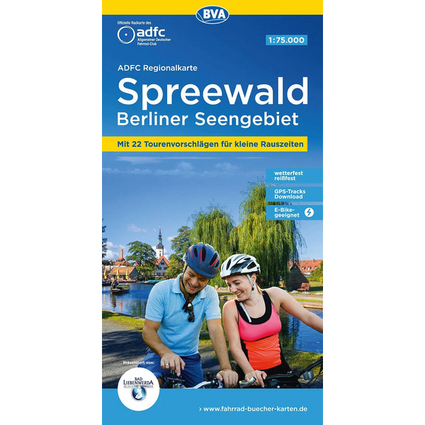 ADFC REGIONALKARTE SPREEWALD / BERLINER SEENGEBIET - Fahrradkarte Ansicht 1