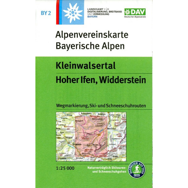 KLEINWALSERTAL, HOHER IFEN, WIDDERSTEIN 1:25 000