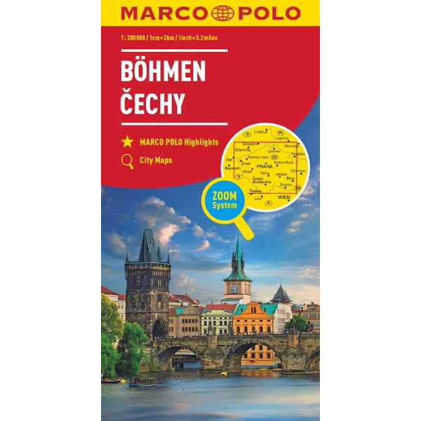 MARCO POLO KARTE TSCHECHIEN BLATT 1 WESTBÖHMEN, MITTELBÖHMEN Ansicht 1