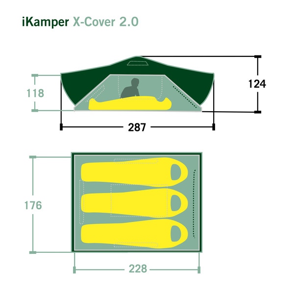 iKamper X-COVER 2.0 - Dachzelt Ansicht 2