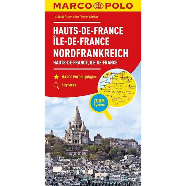 MARCO POLO REGIONALKARTE FRANKREICH: HAUTS-DE-FRANCE, ÎLE-DE Ansicht 1