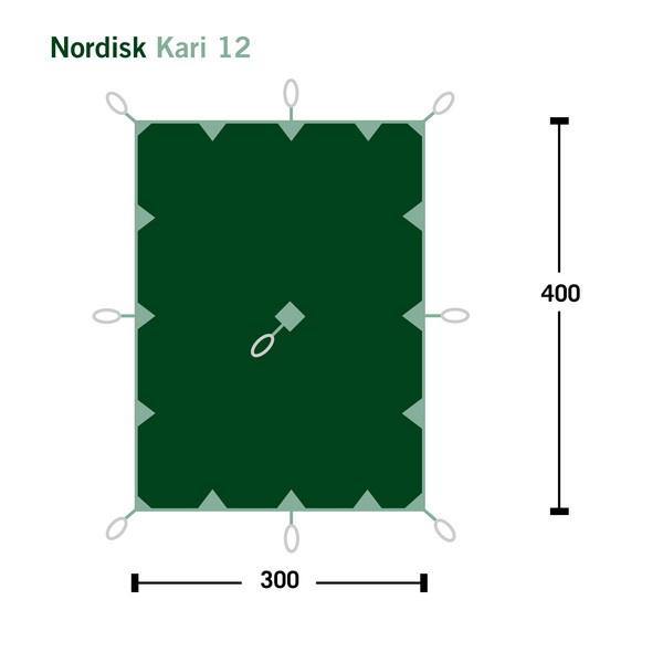 Nordisk KARI 12 TECHNICAL COTTON TARP - Tarp Ansicht 2