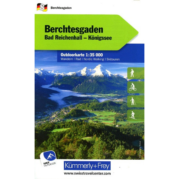 BERCHTESGADEN NR. 08 OUTDOORKARTE DEUTSCHLAND 1:35 000 - Karte Ansicht 1