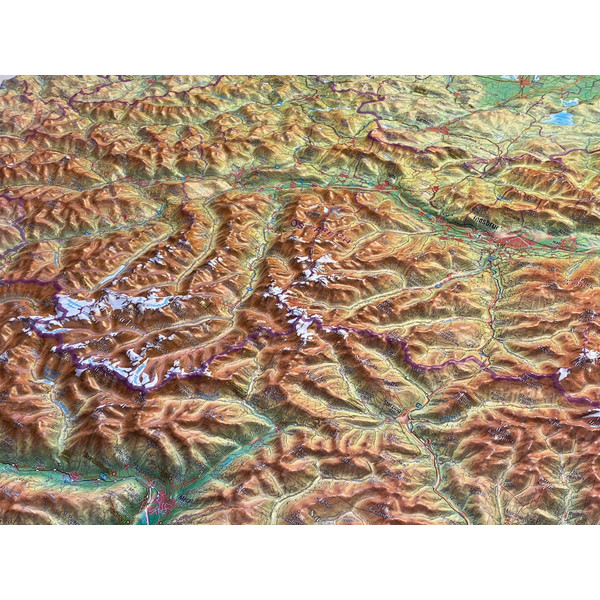 RELIEF TIROL 1:325.000 - Karte Ansicht 3