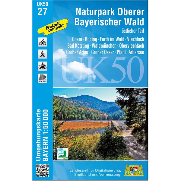OBERER BAYERISCHER WALD, ÖSTLICHER TEIL 1 : 50 000