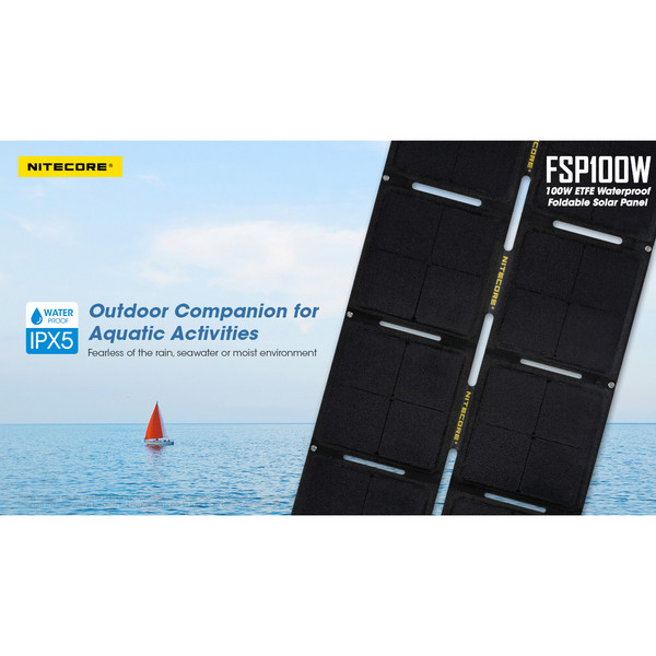Nitecore FSP100W - Solarladegerät Ansicht 4