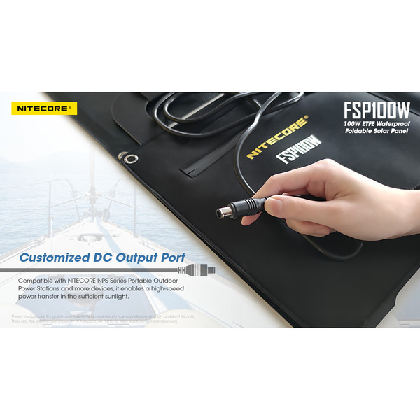 Nitecore FSP100W - Solarladegerät Ansicht 6