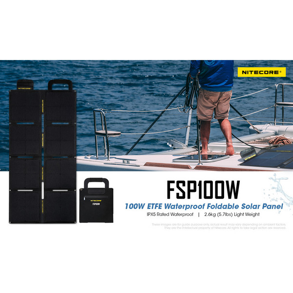 Nitecore FSP100W - Solarladegerät Ansicht 3