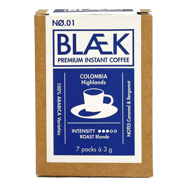 Blaek Coffee BLAEK PREMIUM INSTANT KAFFEE NO.1 - BLONDE ROAST - BOX - Kaffee Ansicht 1