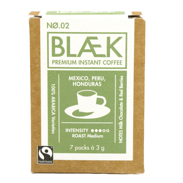 Blaek Coffee BLAEK PREMIUM INSTANT KAFFEE NO.2 - MEDIUM ROAST - BOX - Kaffee Ansicht 1