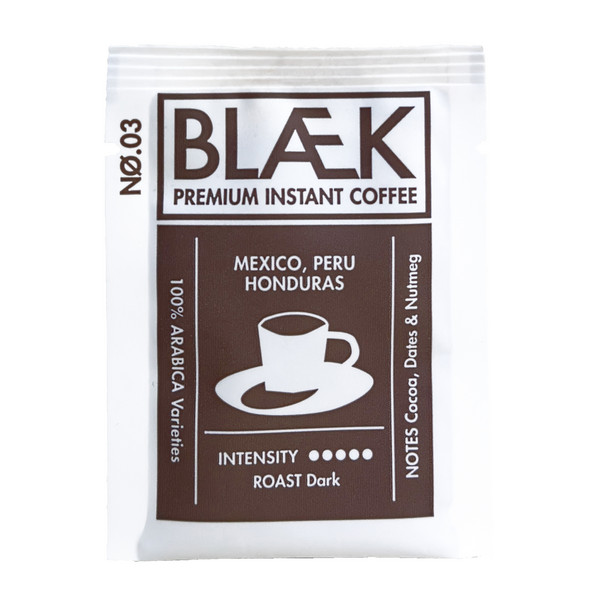 Blaek Coffee BLAEK PREMIUM INSTANT COFFEE NO.3 - DARK ROAST - BOX - Kaffee Ansicht 2