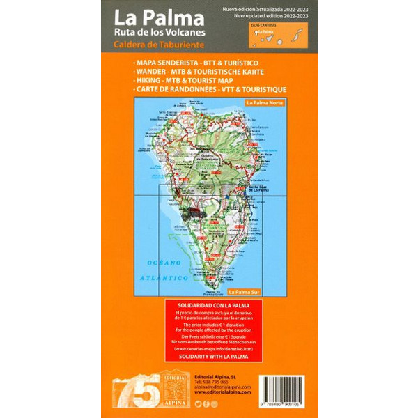 LA PALMA 1:25 000 - Wanderkarte Ansicht 2