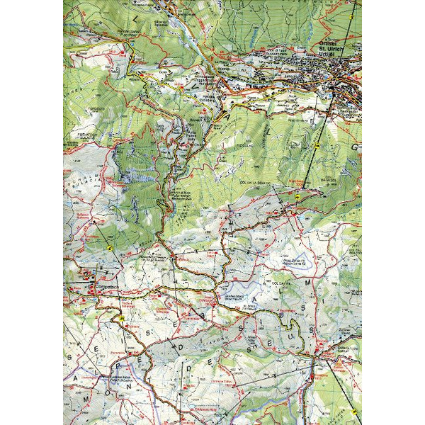 VAL GARDENA- ALPE DI SIUSI- GRÖDEN - SEISERALM 1:25 000 Ansicht 2