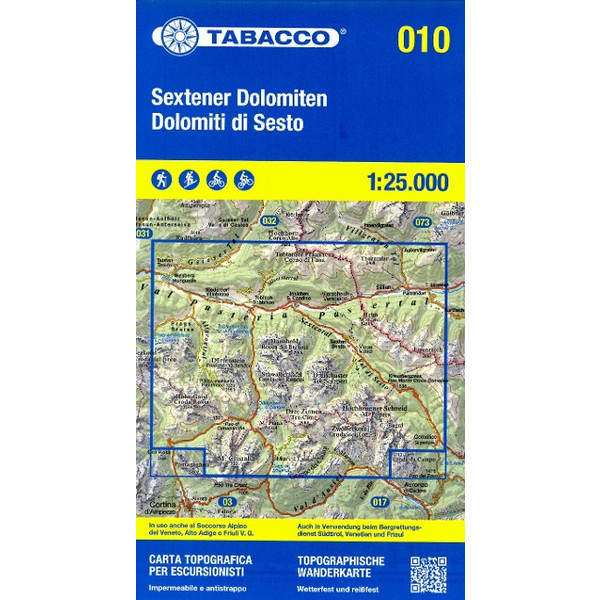DOLOMITI DI SESTO / SEXTENER DOLOMITEN 1:25 000 - Wanderkarte Ansicht 1