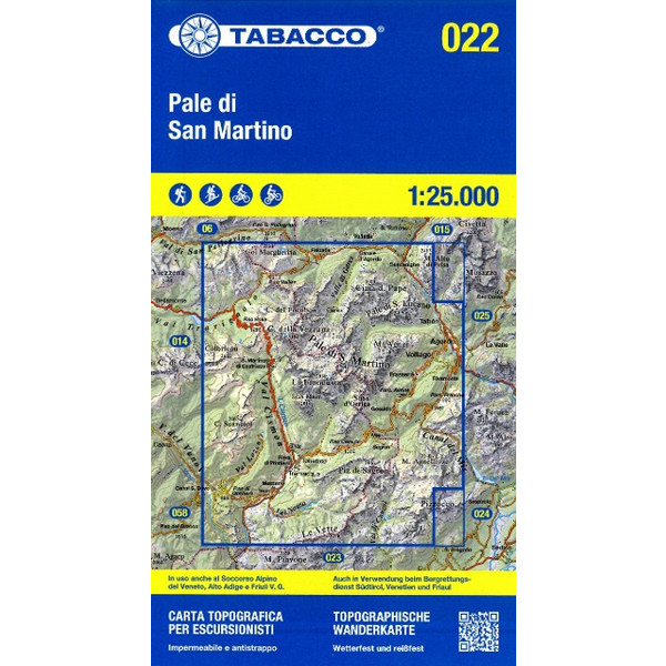 PALE DI SAN MARTINO 1:25 000 - Wanderkarte Ansicht 1