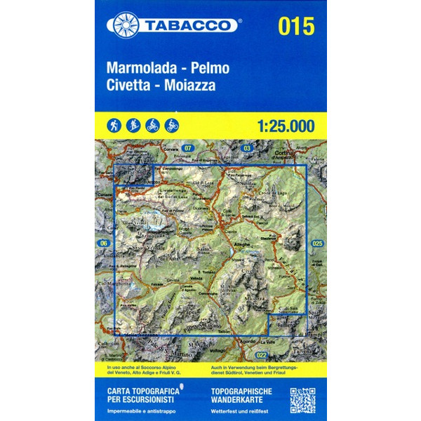 MARMOLADA - PELMO CIVETTA -MOIZZA 1:25 000 Ansicht 1
