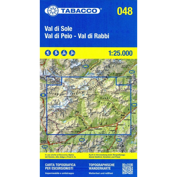 VAL DI PEIO - VAL DIE RABBI - VAL DI SOLE 1:25 000 - Wanderkarte Ansicht 1