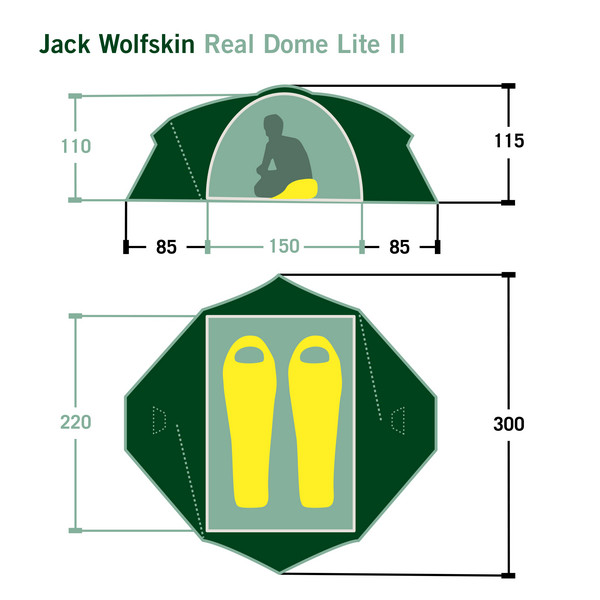 Jack Wolfskin REAL DOME LITE II - Kuppelzelt Ansicht 2