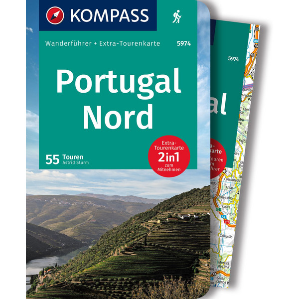 KOMPASS WANDERFÜHRER PORTUGAL NORD, 55 TOUREN