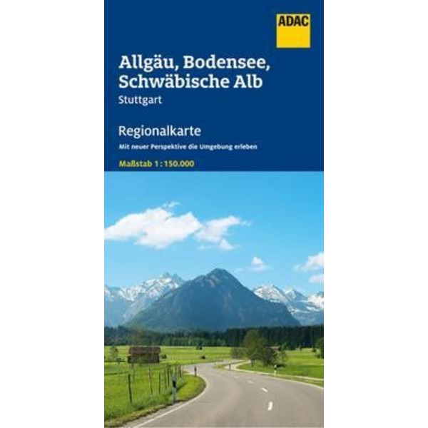 ADAC REGIONALKARTE DEUTSCHLAND BLATT 15 ALLGÄU, BODENSEE - Straßenkarte Ansicht 1