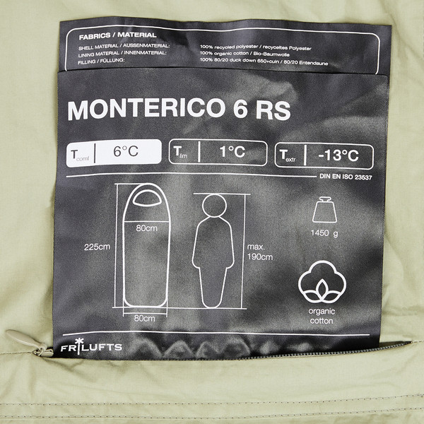 Frilufts MONTERICO 6 RS - Deckenschlafsack Ansicht 6