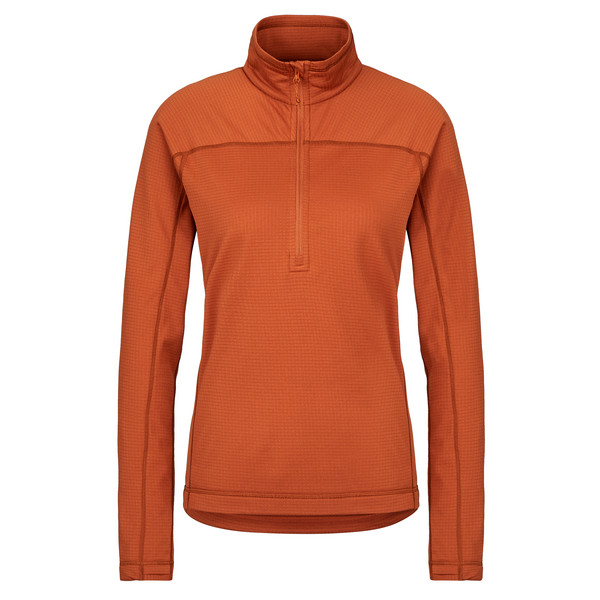 ABISKO LITE FLEECE HALF ZIP W Damen - Fleecepullover-TERRACOTTA BROWN