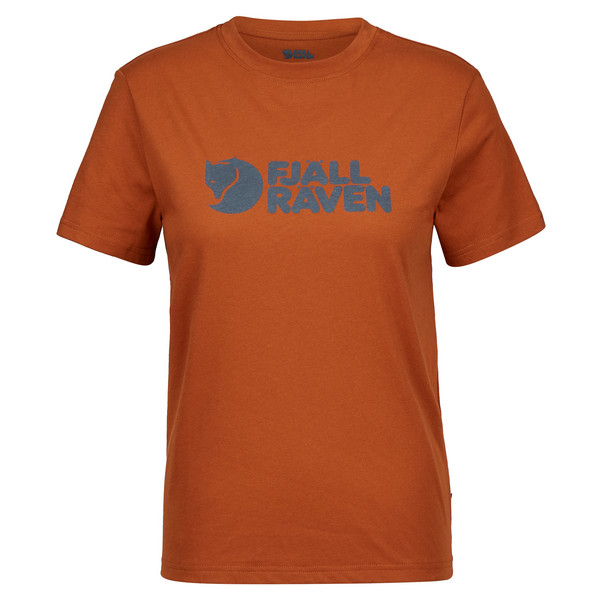 FJÄLLRÄVEN LOGO TEE W Damen - T-Shirt-TERRACOTTA BROWN