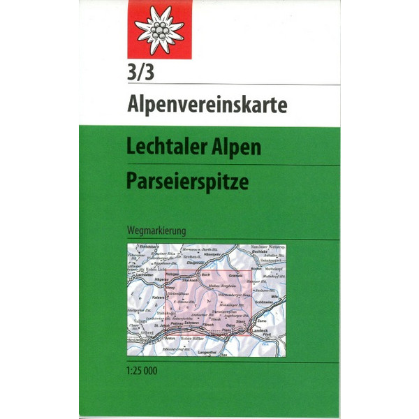 ALPEN - PARSEIERSPITZE 1:25 000