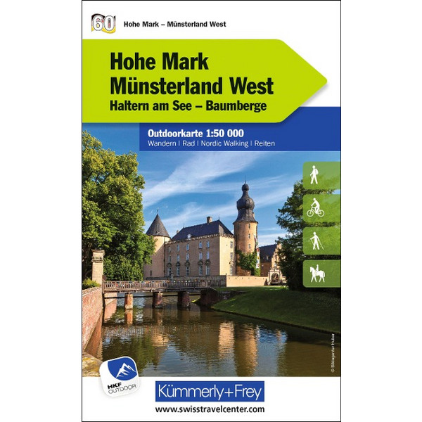 HOHE MARK - MÜNSTERLAND WEST NR. 60 OUTDOORKARTE DEUTSCHLAND - Karte Ansicht 1