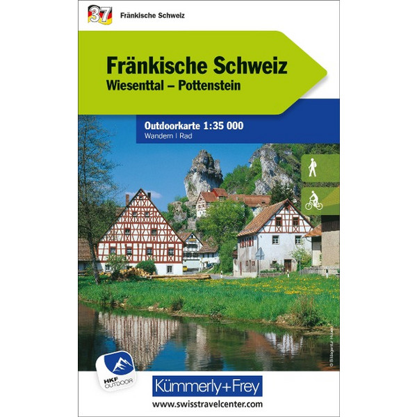 FRÄNKISCHE SCHWEIZ NR. 37 OUTDOORKARTE DEUTSCHLAND 1:35 000 - Karte Ansicht 1