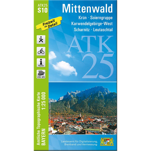 MITTENWALD 1:25 000 - Wanderkarte Ansicht 1