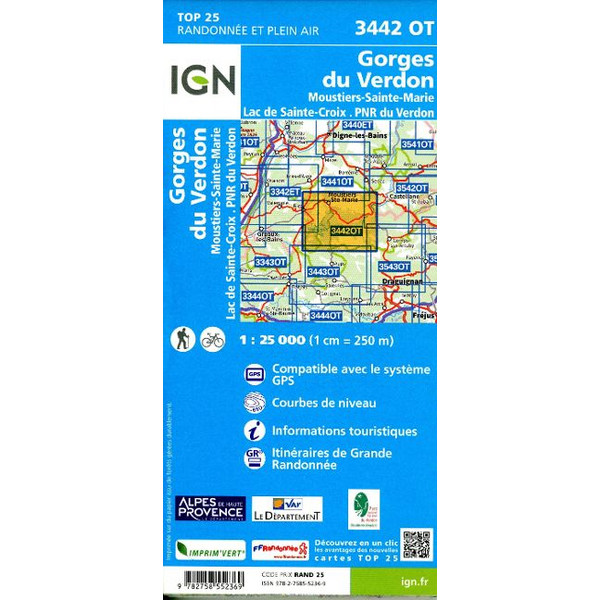GORGES DU VERDON 1:25 000 Ansicht 2