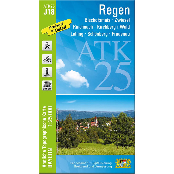 REGEN 1 : 25.000 - Wanderkarte Ansicht 1