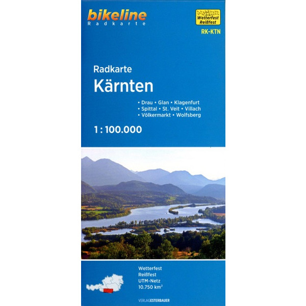 KÄRNTEN - Fahrradkarte Ansicht 1